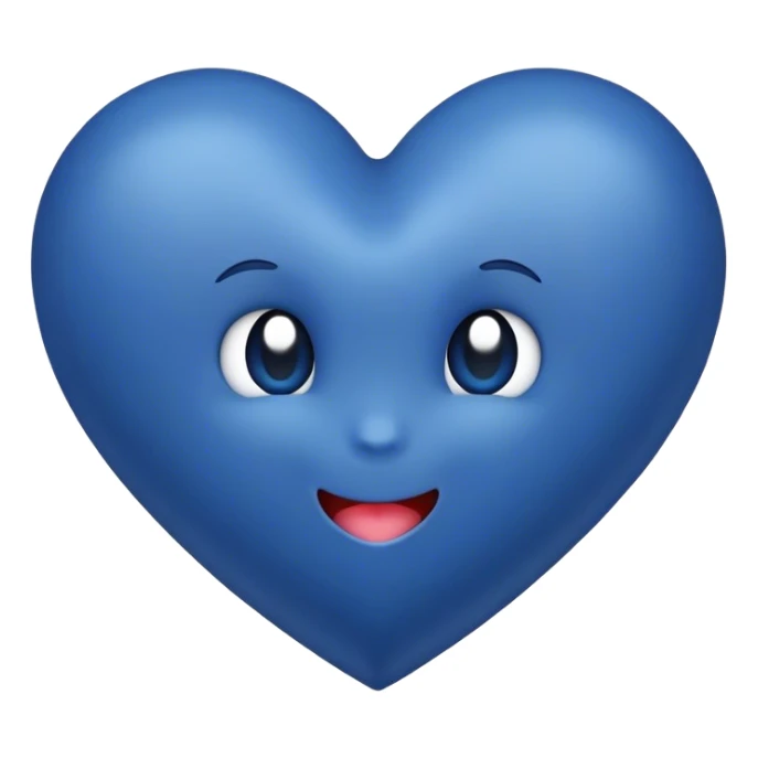Dark blue heart with Have a Good Day in the middle sticker