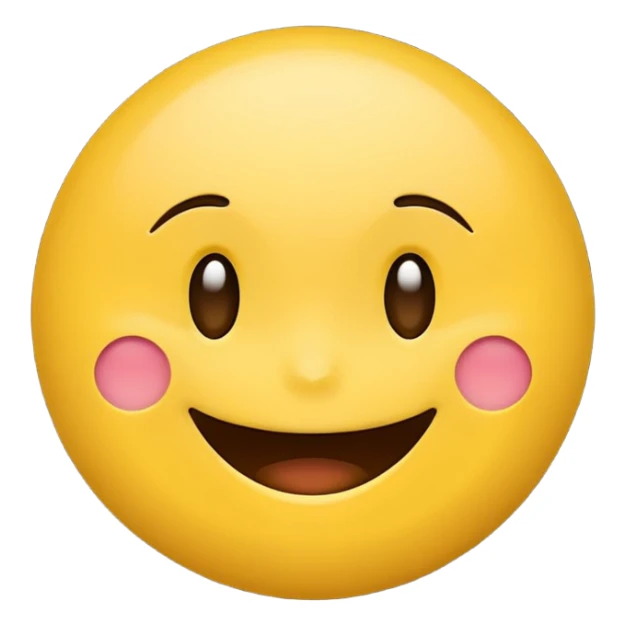 Create a Smile reaction emoji for a new social media app sticker