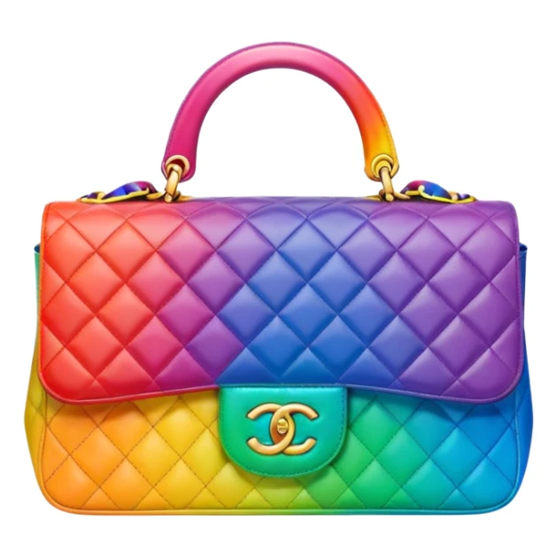 chanel rainbow bag sticker