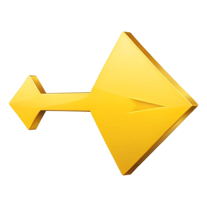 A yellow (#EBAA3C) arrow pointing to the right sticker