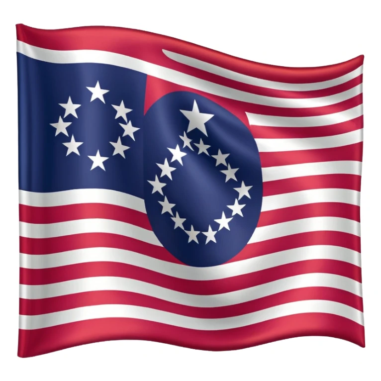 The flag of the US state of Ohio sticker