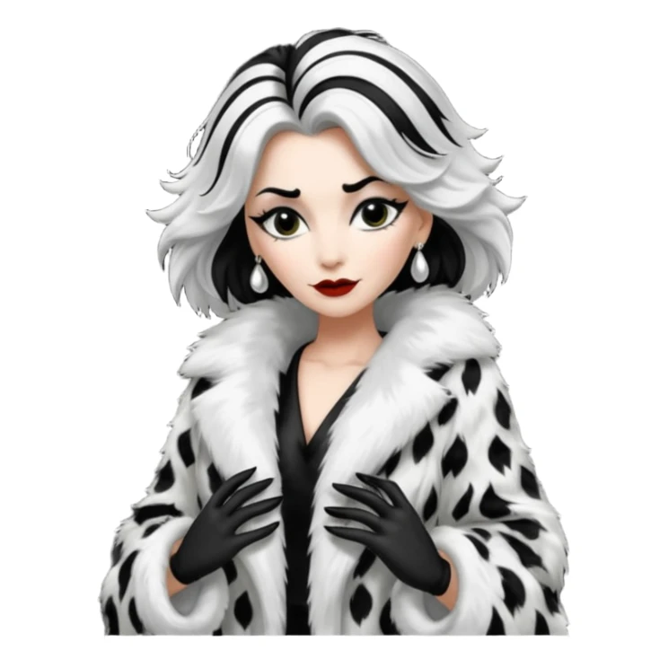 Cruella de vil whole body sticker