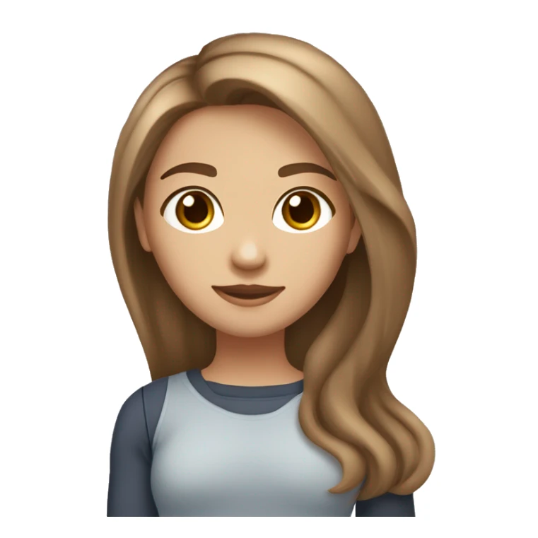 a  light-medium skin tone girl with light brown wavy medium length hair with her light-medium skin tone, tall, dark brown straight hair boyfriend. the girl has hazel eyes and the boy has  blue eyes sticker