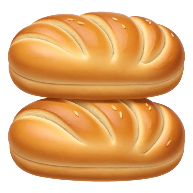 two or three soft golden-brown milk rolls with smooth slightly shiny surface and faint scoring on top, gently oval plump fluffy appearance, slightly toasted edges, no basket butter or extras, soft lighting, subtle shadows, emoji scale sticker