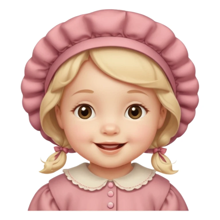 create a baby girl emoji from the 60. sticker