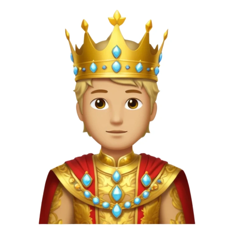 a portrait of sun emperor sticker