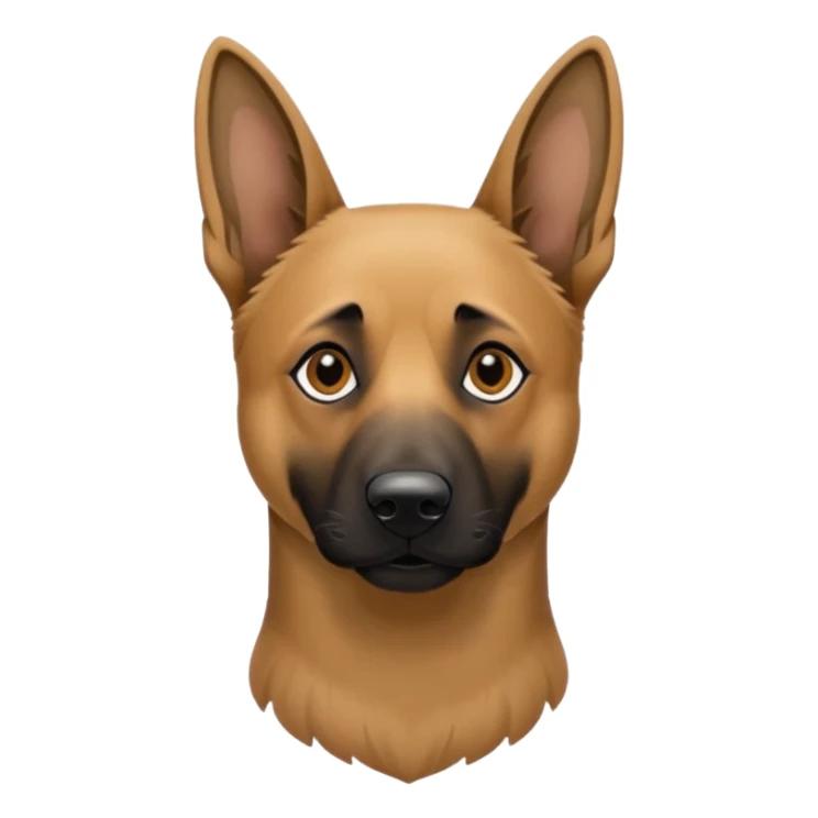 Belgian Malinois Dog that’s mixed with a German shepherd dog sticker