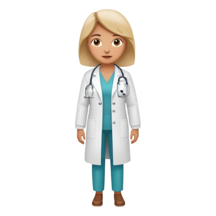 doctora mujer cuerpo completo sticker