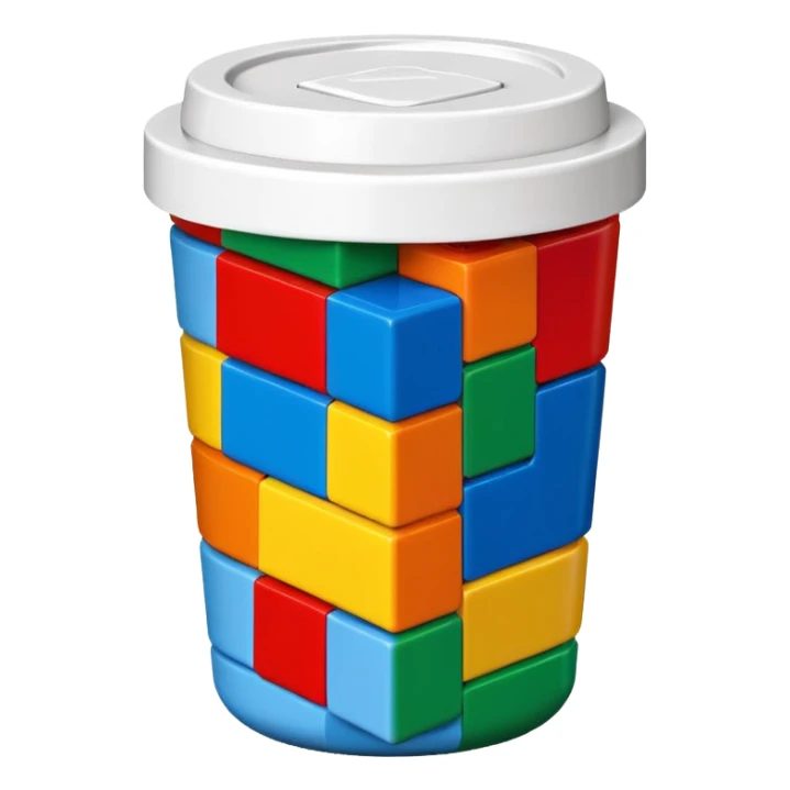 Lego  cup sticker