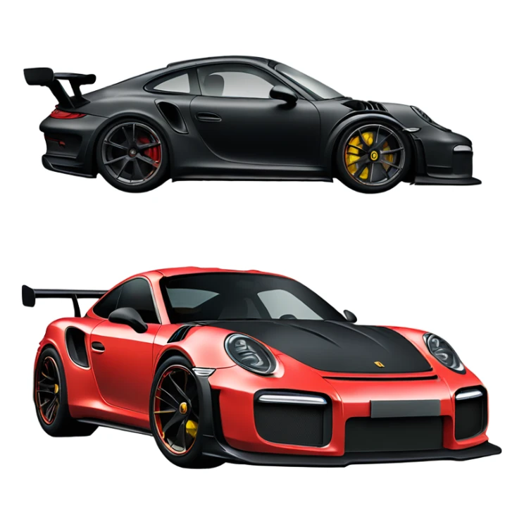 Porsche gt2 rs custom like the character itachi from Naruto made it sticker