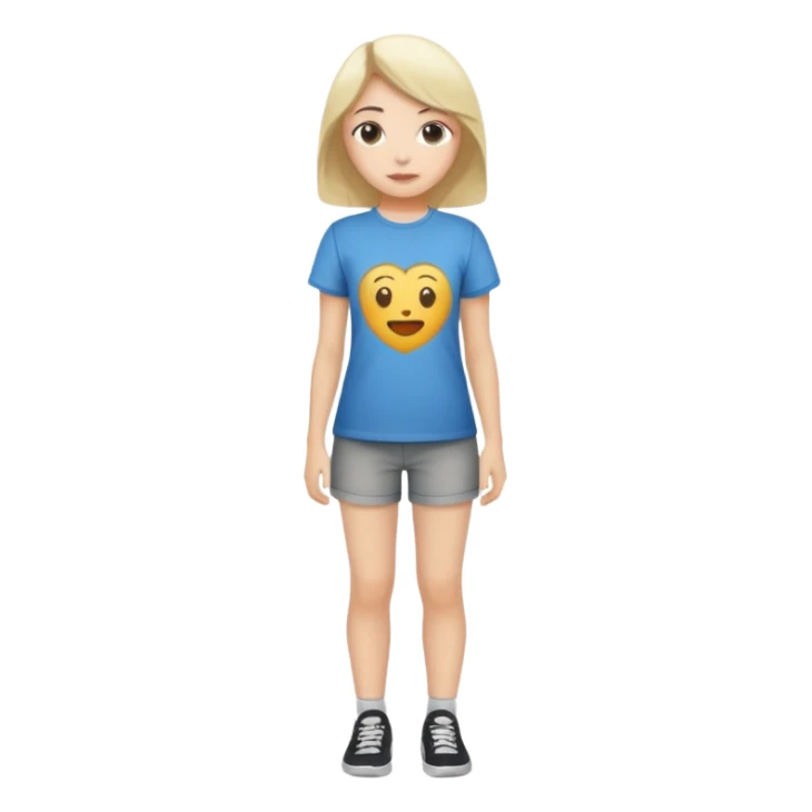Girl Full body with t-shirt sticker