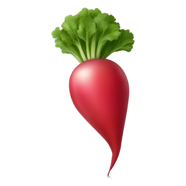 a single piece of radish sticker