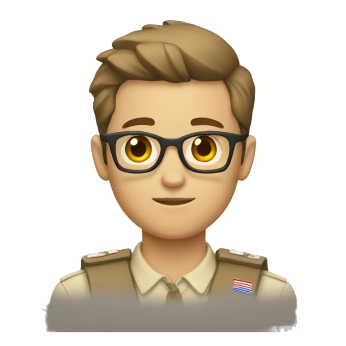 white scout  sticker