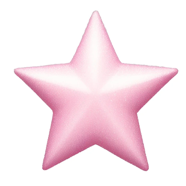 pale pink star sparkle sticker