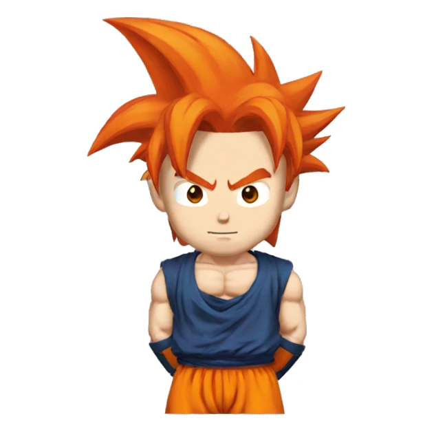 Goku Super Saiyan with red hair  sticker