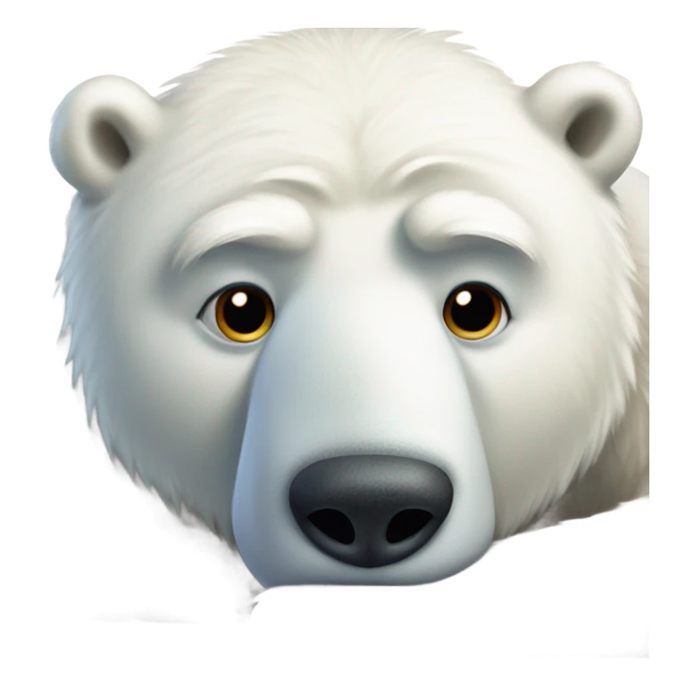 Sick polar bear  sticker