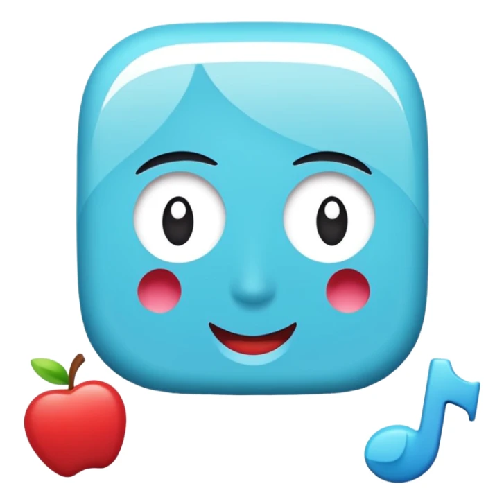 Tiktok beyaz tik etrafı mavi sticker