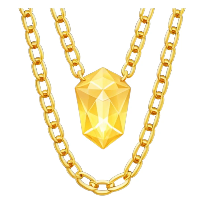fantasy magic heavenly golden chains low poly sticker