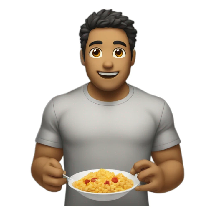 gordo comiendo zanahoria sticker