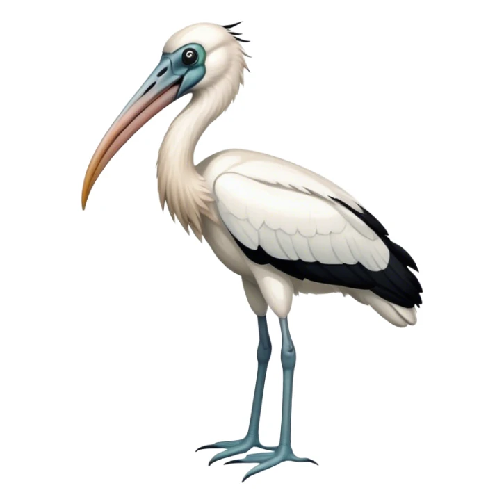 Wood stork sticker