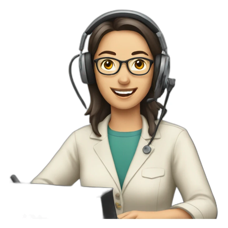 Radio locutor women sticker