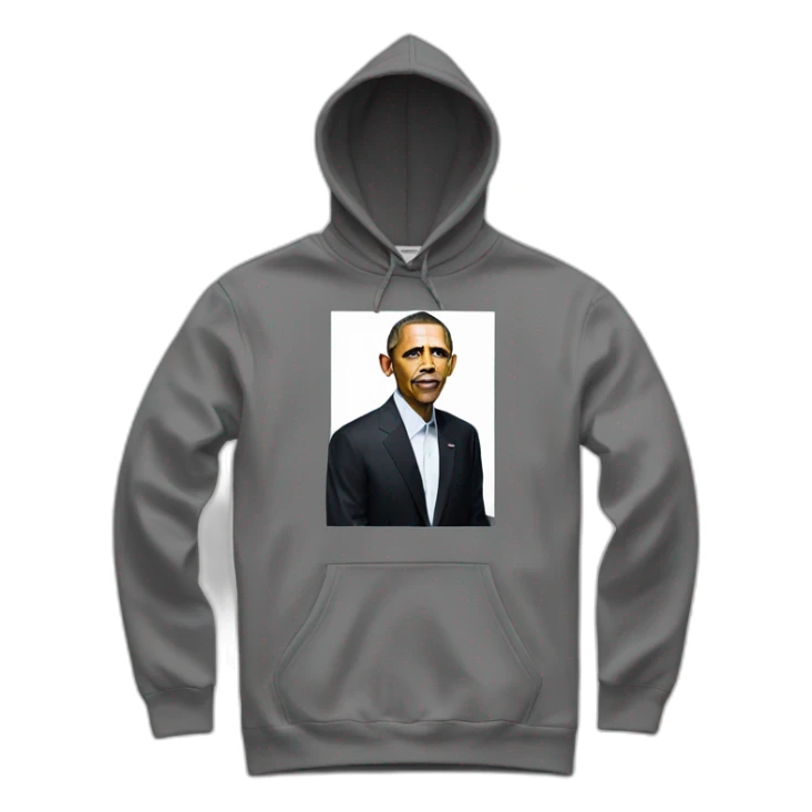 fullbody barack obama in box logo hoodie sticker