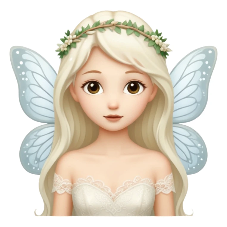 Fairy in a wedding dress sticker
