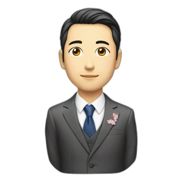 young-president-japanese sticker