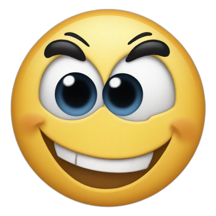 blushing mad emoji sticker