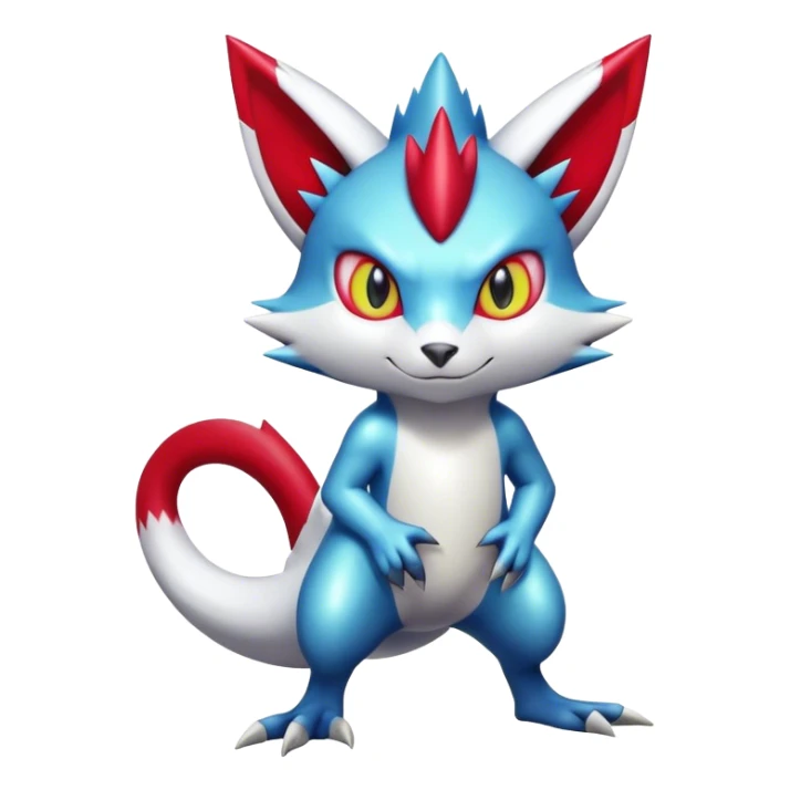Cool Shiny Digimon-Sneas-Zangoose-hybrid full body sticker