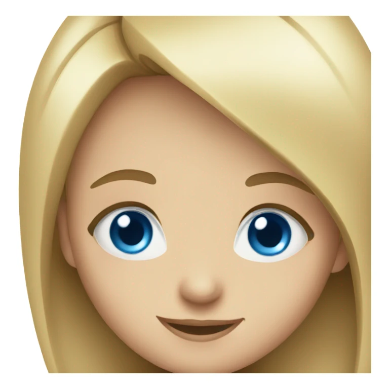 smiling girl with blue eyes sticker