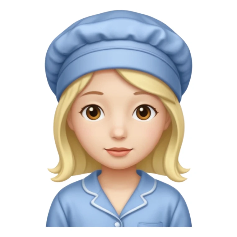 Person in bonnet and pajama  sticker