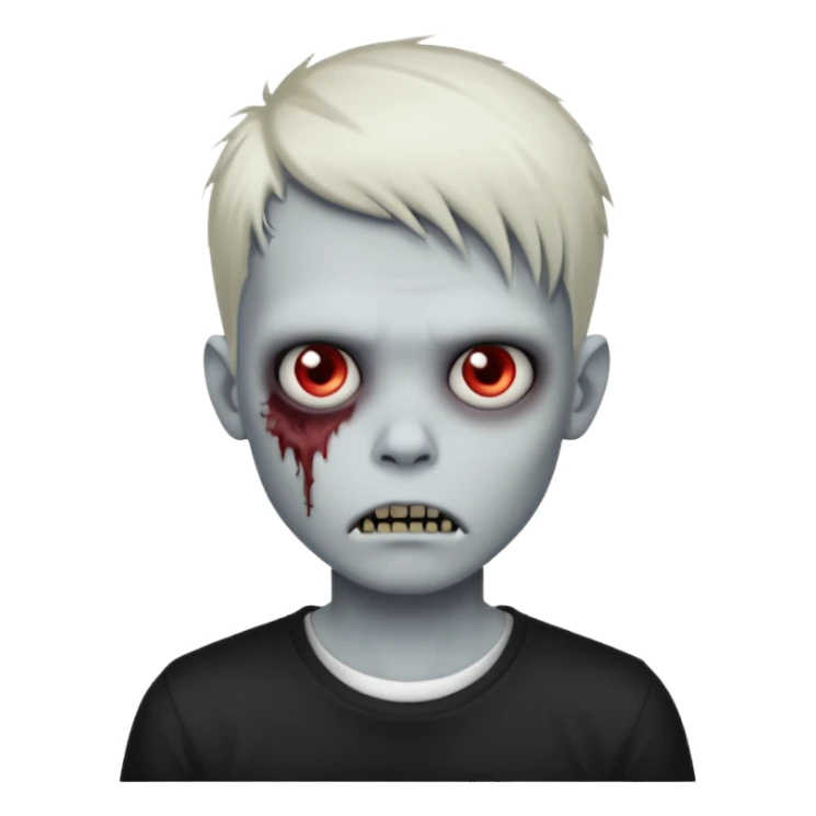 zombie boy with emo hair and white shirt emoji created using AI. Copy and paste zombie boy with emo hair and white shirt emoji to use or share on Discord and Slack.
 sticker