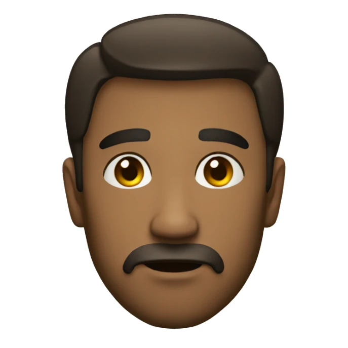 Suspicious stare of a man sticker