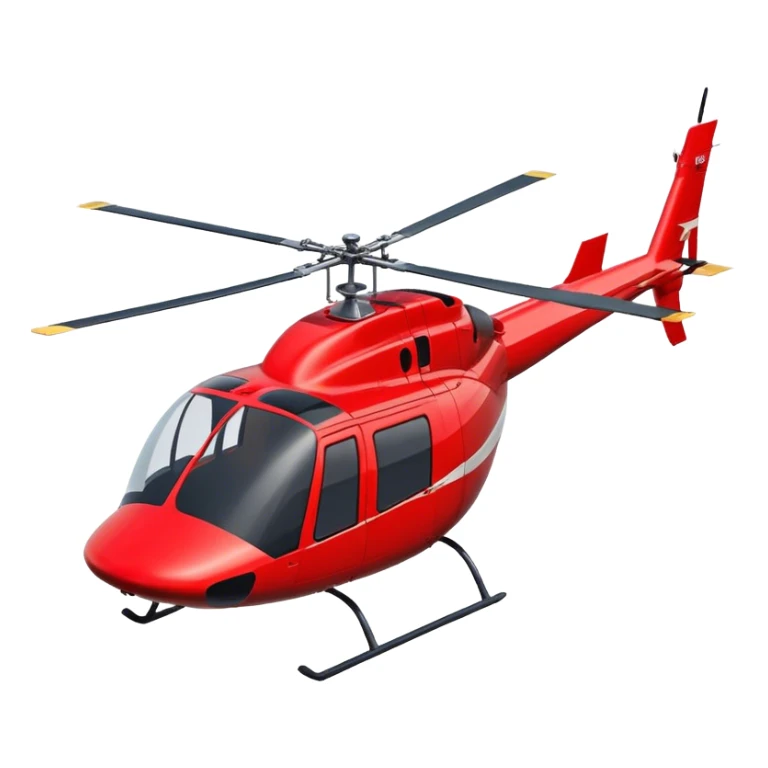 Bell 206 - Bell Helicopter (Model Year: 2021) (Iconic colour: Red) sticker
