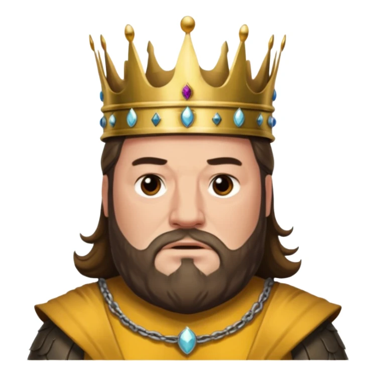 Robert Baratheon from Games of throne character face only front face sticker