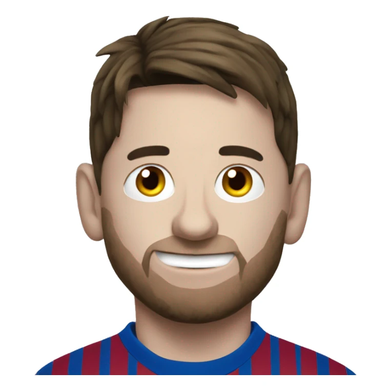 Messi with ball sticker