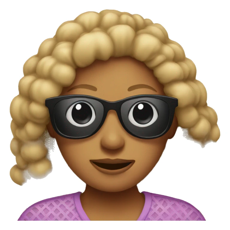 A mom wearing sunglasses on summer sticker