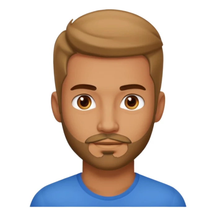 Hot looking guy with a bit of facial hair sticker