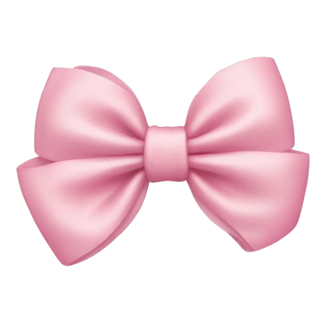 Light pink bow sticker