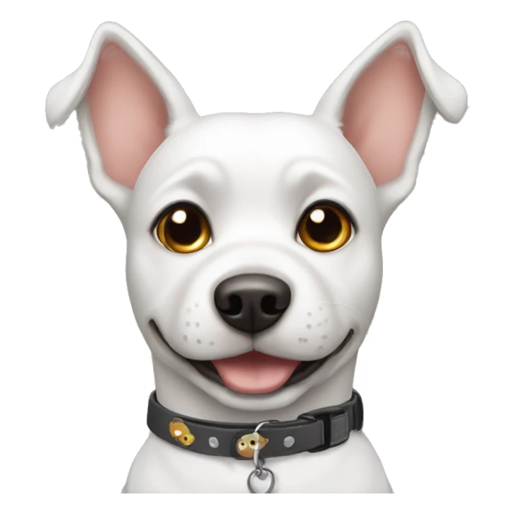 dog with a collar that says LULU sticker