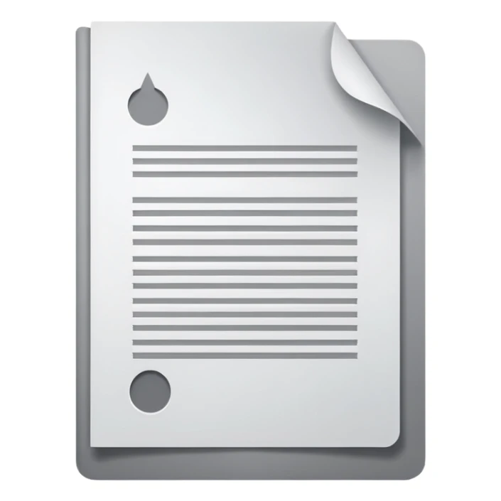 emoji for 'import', a document or file being brought in, simple and modern look sticker