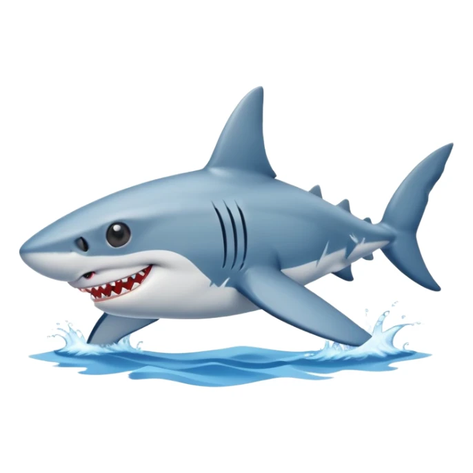 Shark with blue shoes, slides through the sea with sunglasses on  sticker