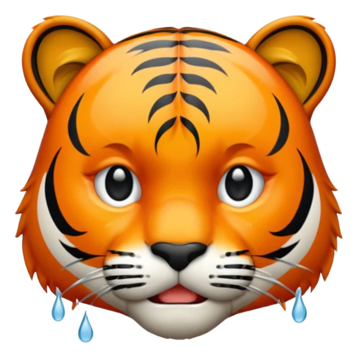 Tête de tigre qui pleure sticker
