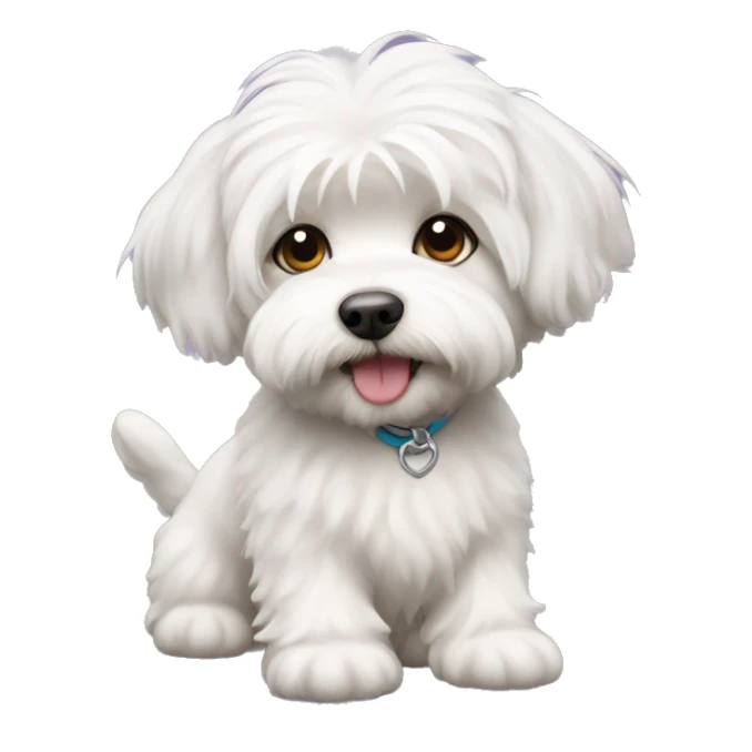 Dog bichon havanese girl sticker