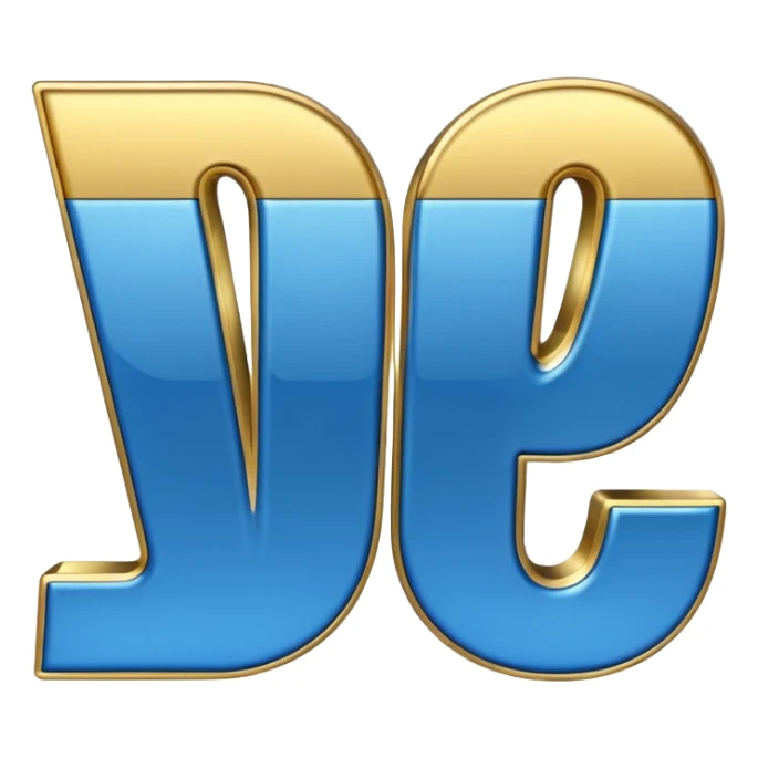 the word "no" in blue and gold sticker