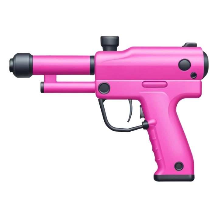 paintball gun pink colorful sticker