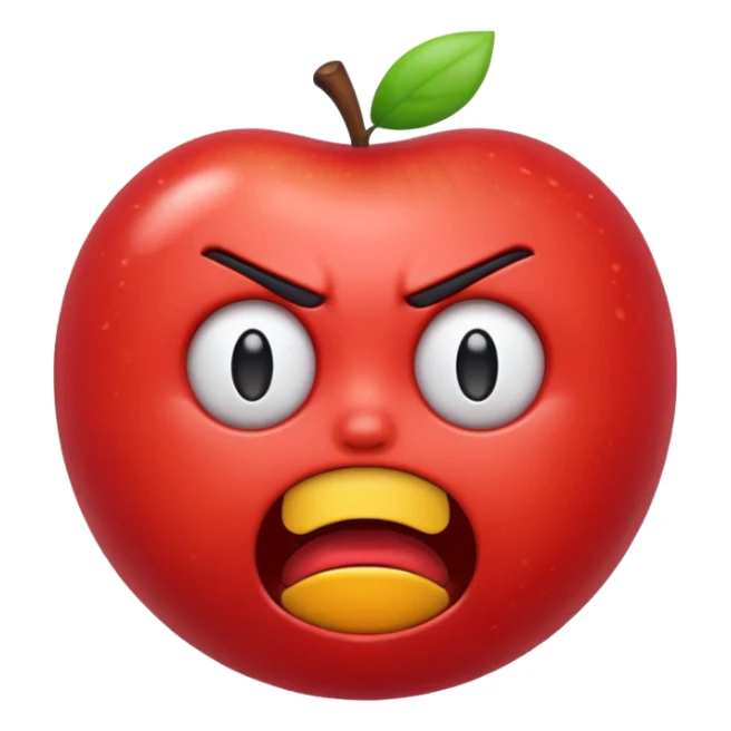 enraged emoji (apple the company styled ) sticker