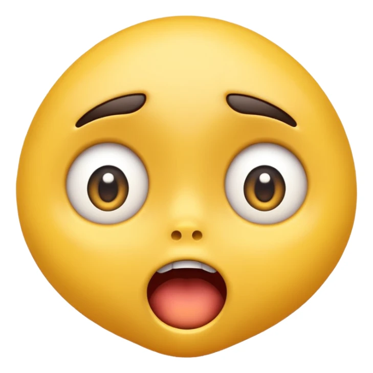 surprised emoji, wide eyes, jaw dropped sticker