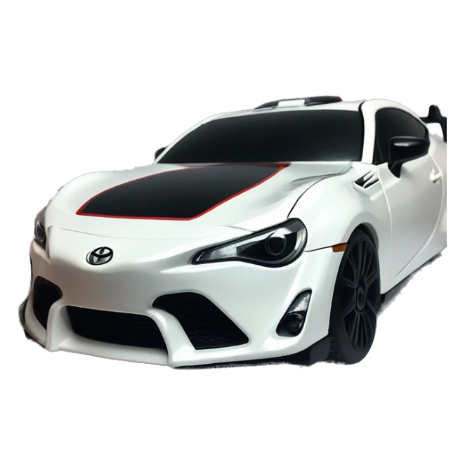 Radio Controlled Captain Rex themed 2013 Toyota 86 shaped like a Formula One race car with exposed turbine wheels  sticker